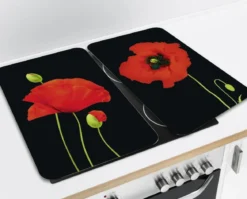 Szklane płyty ochronne MAKI na kuchenkę – 2 sztuki