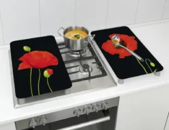 Szklane płyty ochronne MAKI na kuchenkę – 2 sztuki
