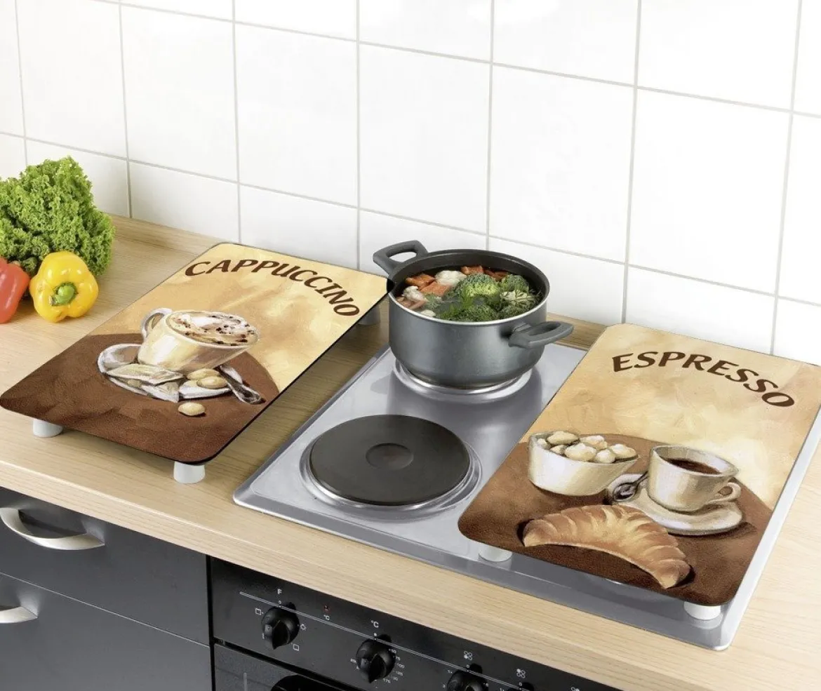 Szklane płyty ochronne na kuchenkę - 2 sztuki w komplecie, WENKO