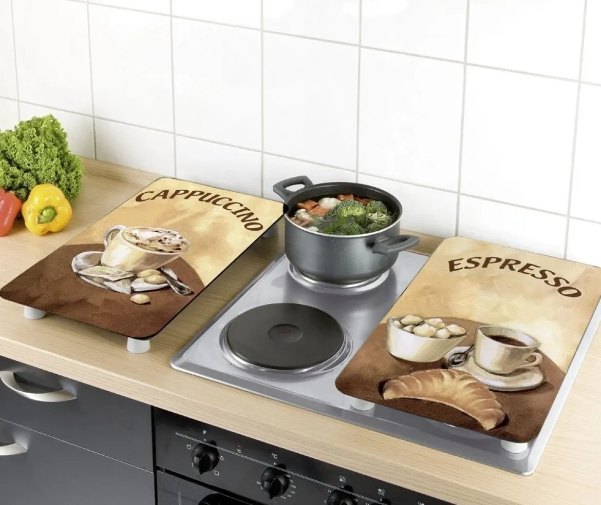 Szklane płyty ochronne na kuchenkę - 2 sztuki w komplecie, WENKO