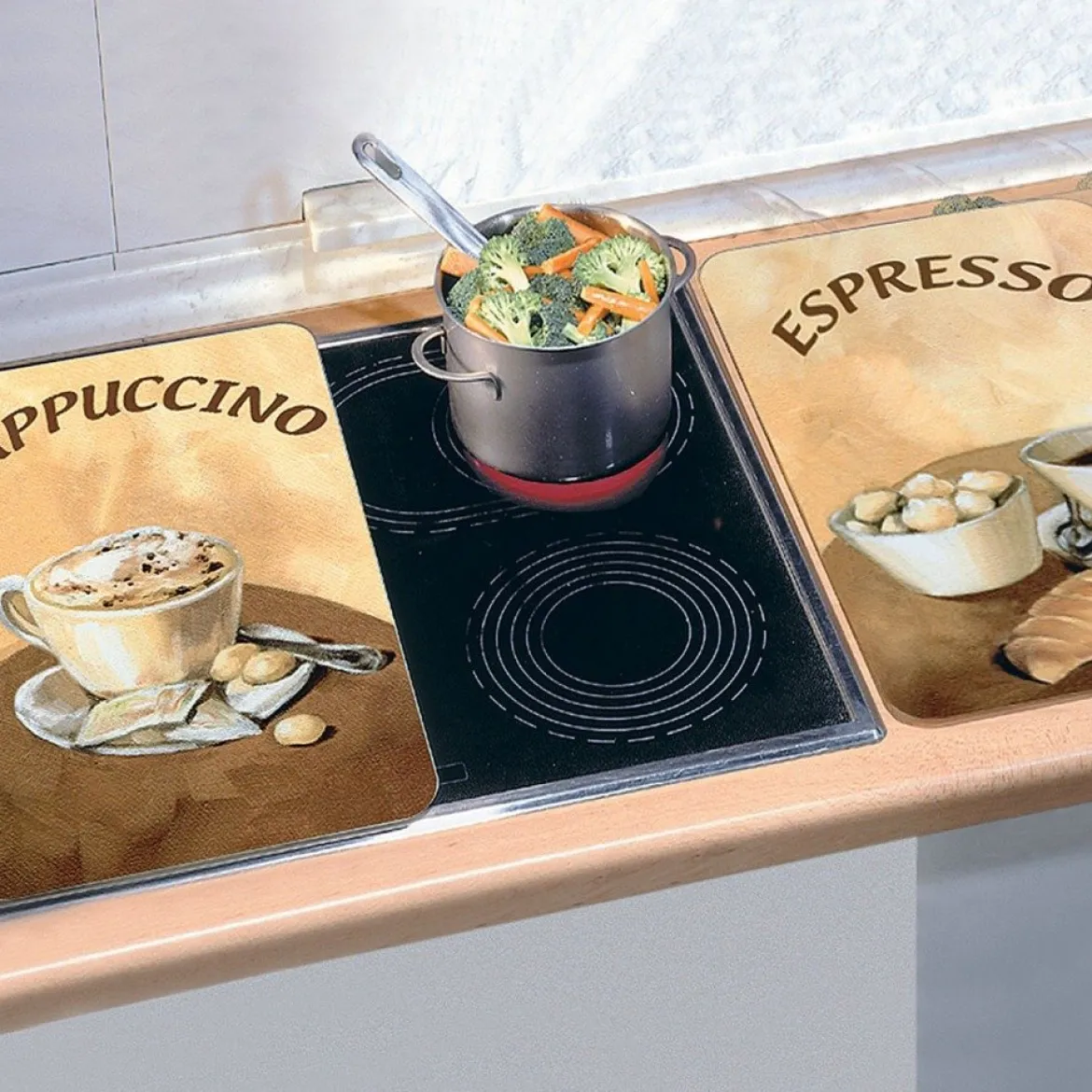 Szklane płyty ochronne na kuchenkę - 2 sztuki w komplecie, WENKO