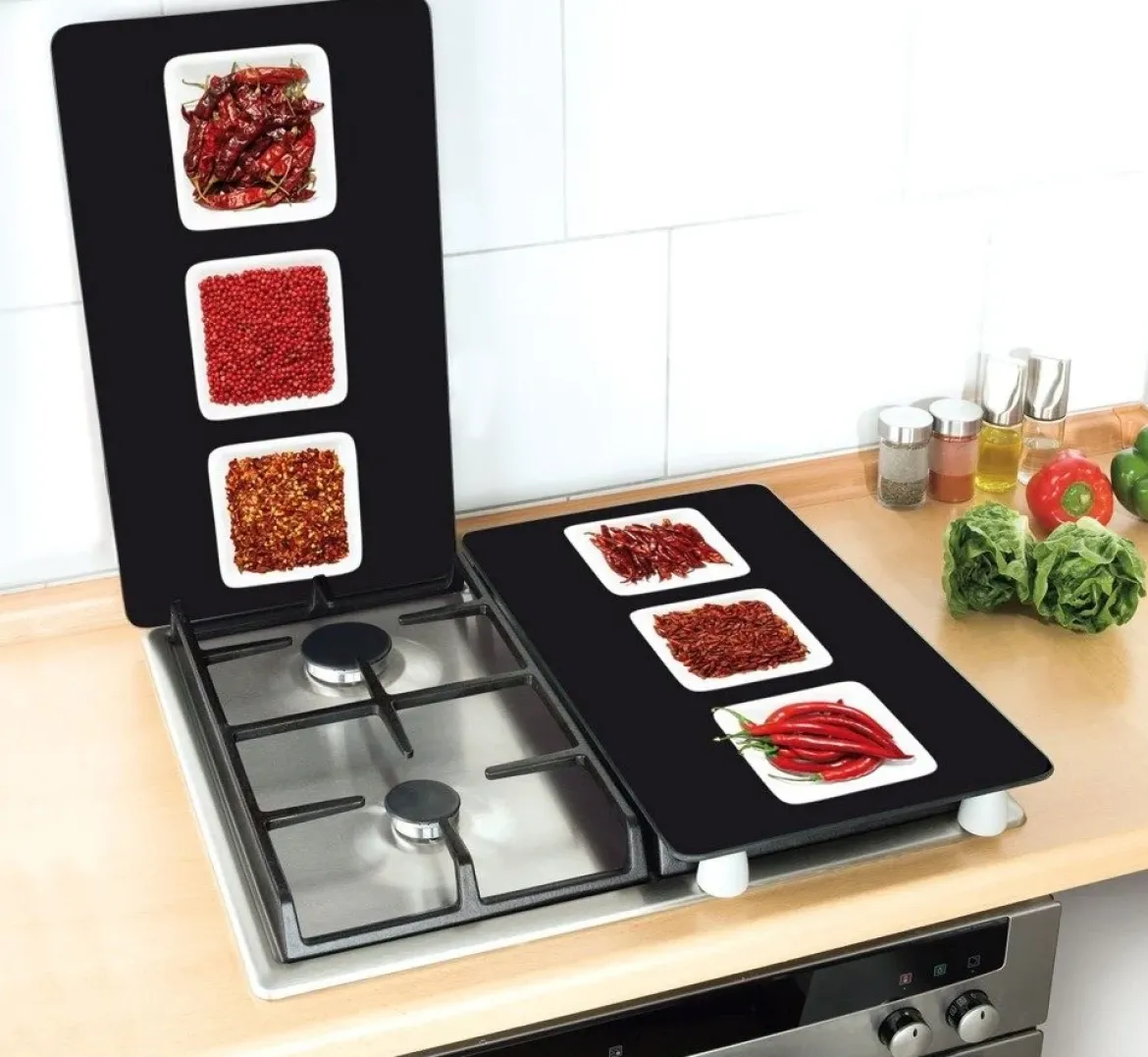 Szklane płyty ochronne na kuchenkę - 2 sztuki w komplecie, WENKO