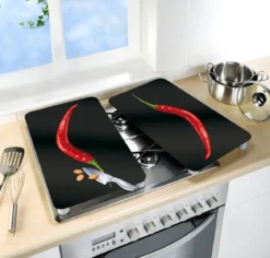 Szklane płyty ochronne na kuchenkę - 2 sztuki w komplecie, WENKO