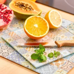 Szklane płyty ochronne na kuchenkę, 2 sztuki, ZELLER