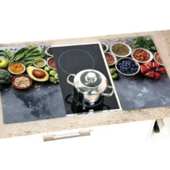 Szklane płyty ochronne na kuchenkę, AVOCADO, 2 sztuki w komplecie, KESPER