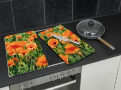 Szklane płyty ochronne na kuchenkę, POLE MAKU - 2 sztuki, WENKO