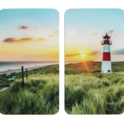 Szklane płyty ochronne na kuchenkę LIGHTHOUSE, 2 sztuki