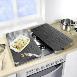 Szklane płyty ochronne SLATE XL na kuchenkę – 2 sztuki, WENKO