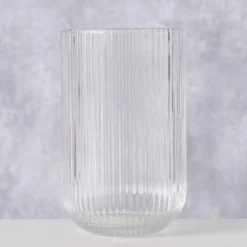 Szklanka do wody RIGANO, ryflowane szkło, 320 ml