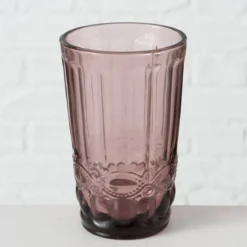 Szklanka z różowego szkła, AURORA, 300 ml