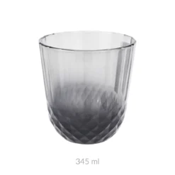 Szklanka z szarego szkła, 345 ml