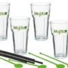 Szklanki MOJITO, zestaw 13 elementów, mohito drink, szklanki do zimnych napojów