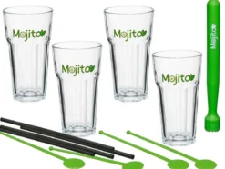 Szklanki MOJITO, zestaw 13 elementów, mohito drink, szklanki do zimnych napojów