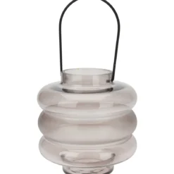 Szklany lampion na świeczkę, 20 cm