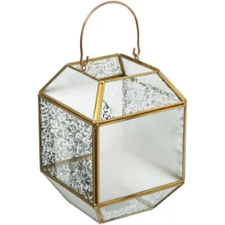 Szklany lampion, 14 x 14 x 20 cm
