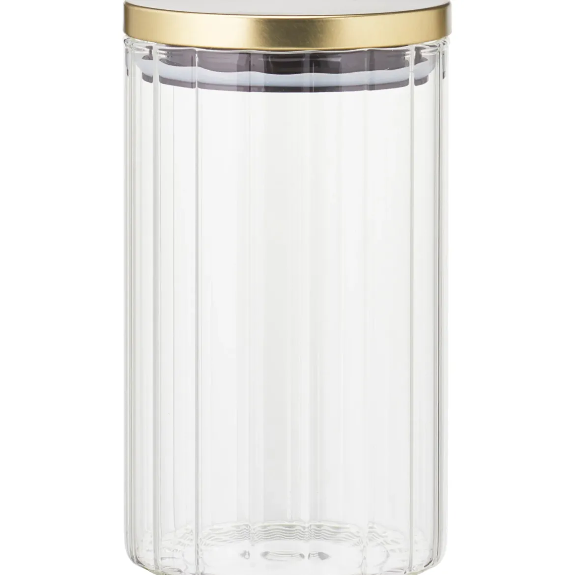 Szklany słoik ze złotą pokrywką, 1000 ml