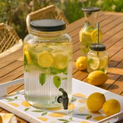 Szklany słoik z kranikiem KITCHEN ESSENTIALS, 3900 ml