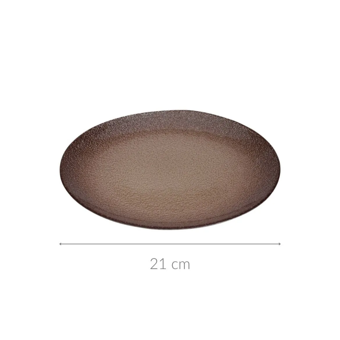 Szklany talerz deserowy BERYT, Ø 21 cm