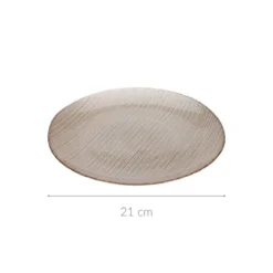 Szklany talerz deserowy KARNEOL, 21 cm