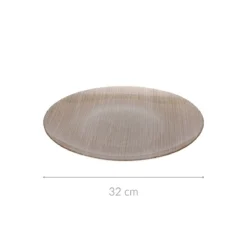 Szklany talerz płaski KARNEOL, Ø 32 cm