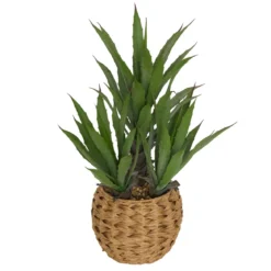 Sztuczna agawa MODA w plecionej doniczce, wys. 61 cm