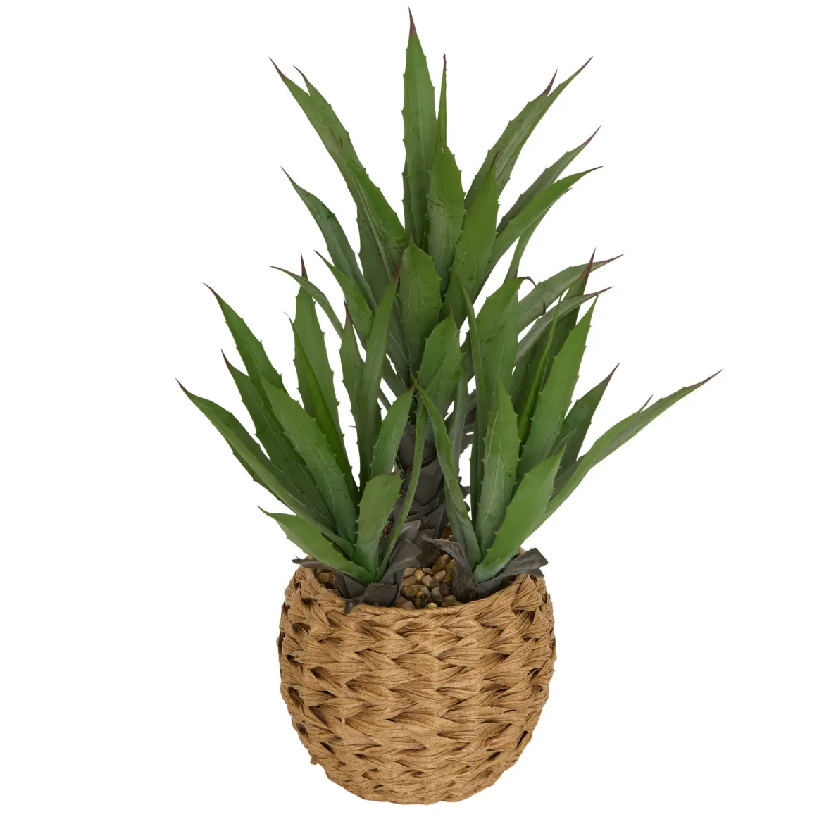 Sztuczna agawa MODA w plecionej doniczce, wys. 61 cm