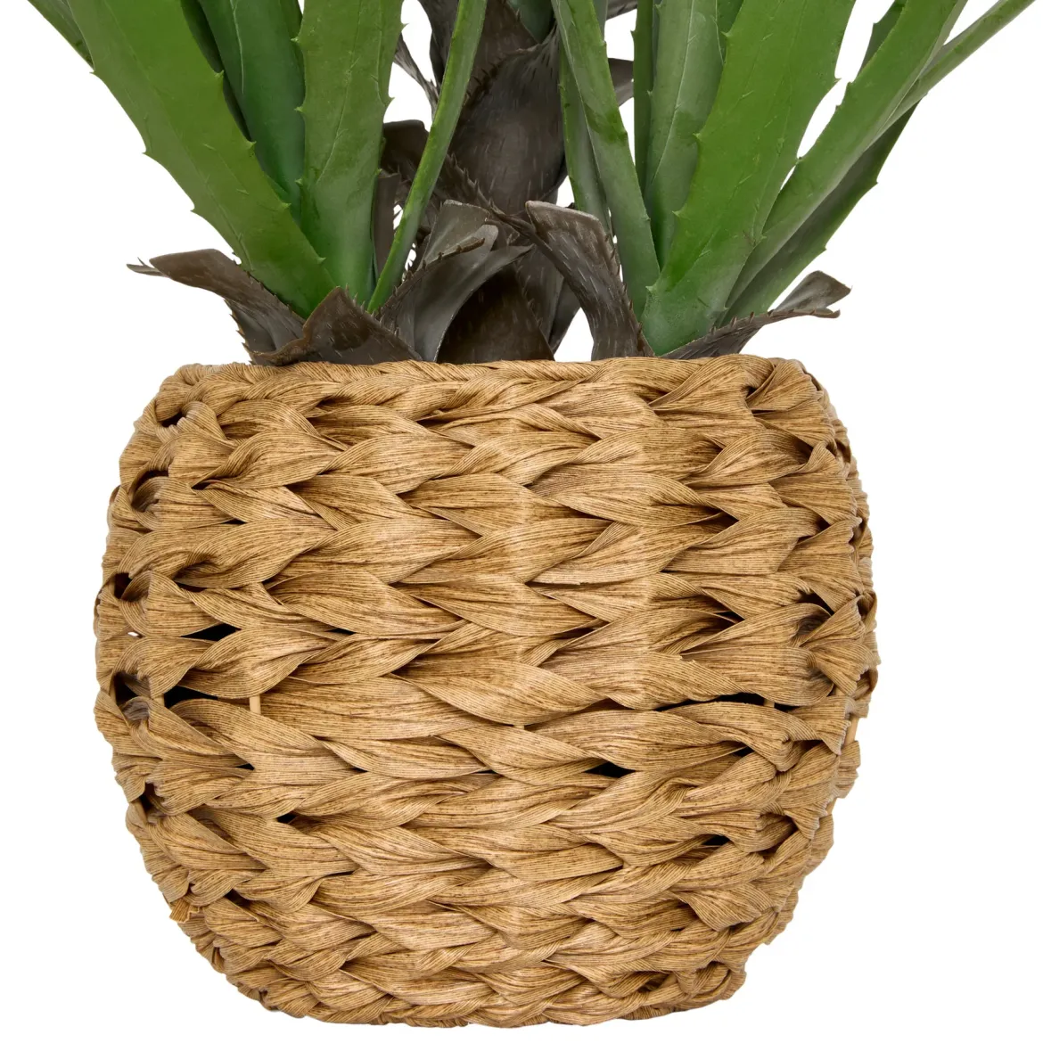 Sztuczna agawa MODA w plecionej doniczce, wys. 61 cm
