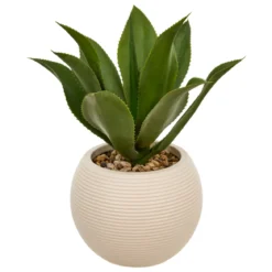 Sztuczna agawa POSA w ozdobnej doniczce, wys. 58 cm