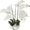 Sztuczna Orchidea, 65 cm, doniczka cementowo-marmurowa