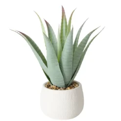 Sztuczna roślina aloes w donicze MONDRAGO, 29 cm