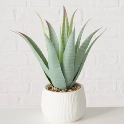 Sztuczna roślina aloes w donicze MONDRAGO, 29 cm