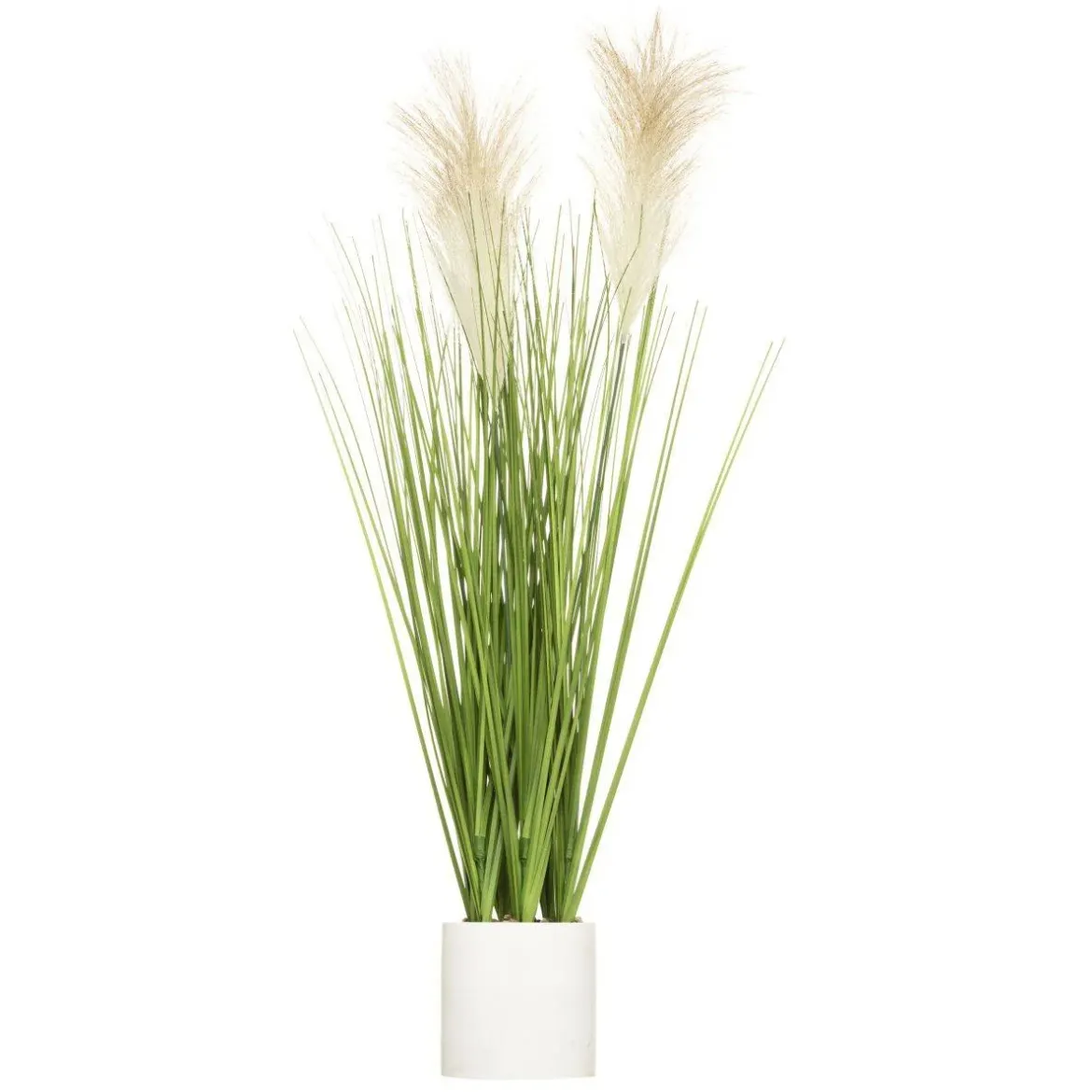 Sztuczna trawa ozdobna w cementowej doniczce, wys. 70 cm