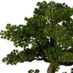 Sztuczne drzewko Bonsai POLIN, czarna ceramiczna donica, 72 x 36 x 86 cm