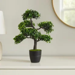 Sztuczne drzewko Bonsai w doniczce, 32 x 32 x 50 cm