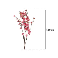 Sztuczne kwiaty do wazonu, Kwitnąca gałązka, 110 cm