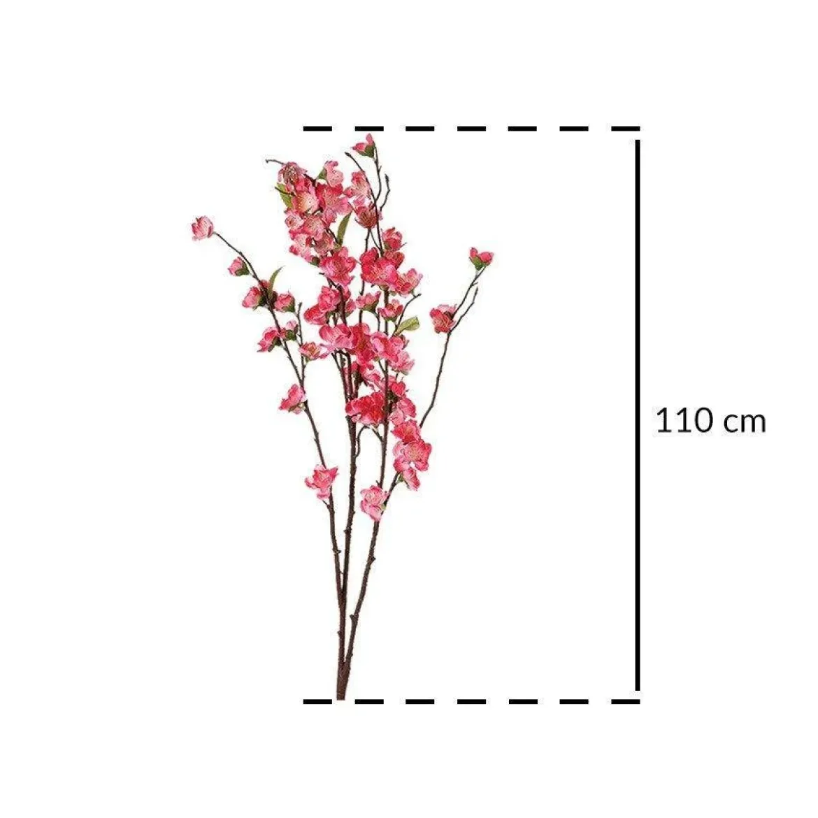 Sztuczne kwiaty do wazonu, Kwitnąca gałązka, 110 cm
