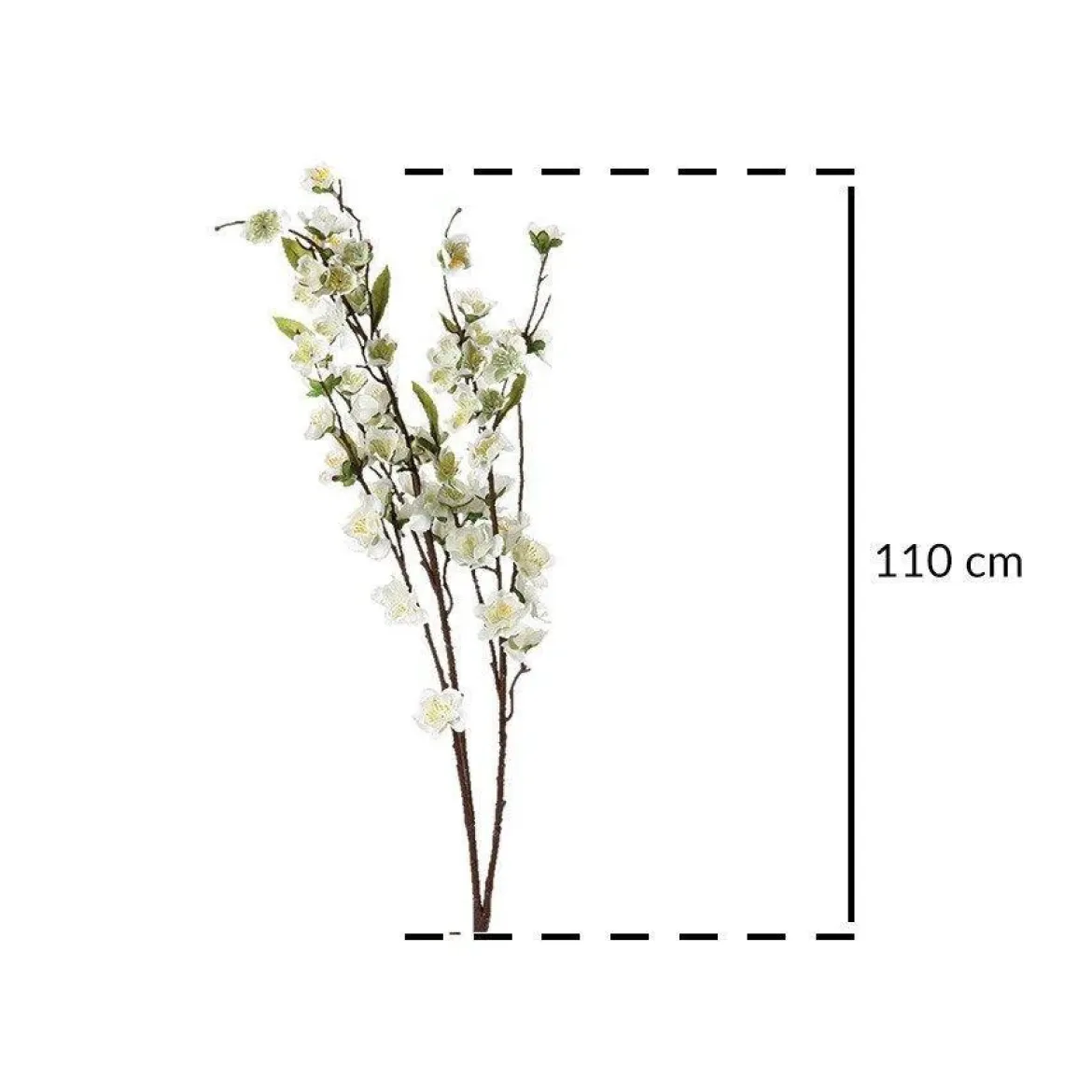 Sztuczne kwiaty do wazonu, Kwitnąca gałązka, 110 cm