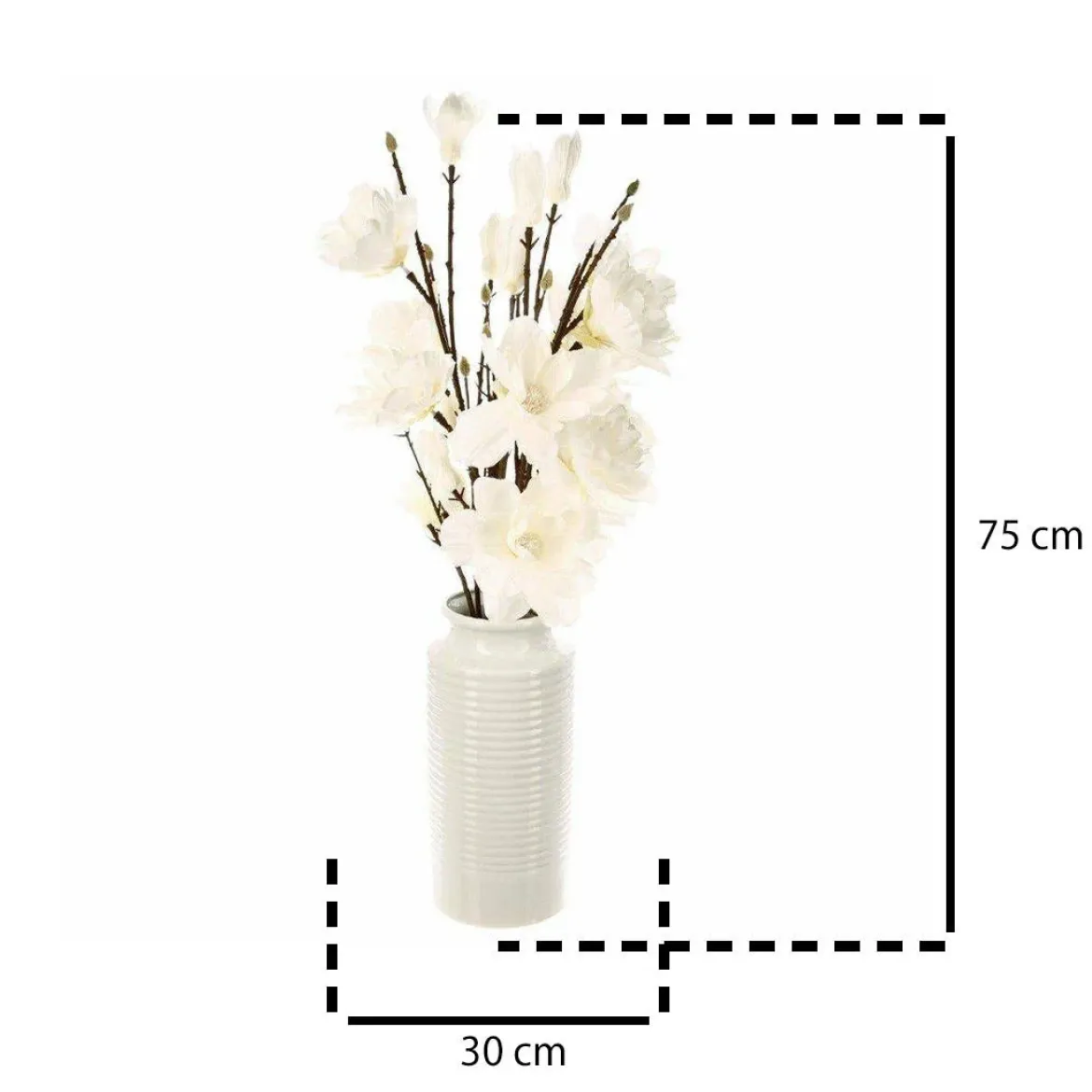 Sztuczne kwiaty MAGNOLIA, 75 cm