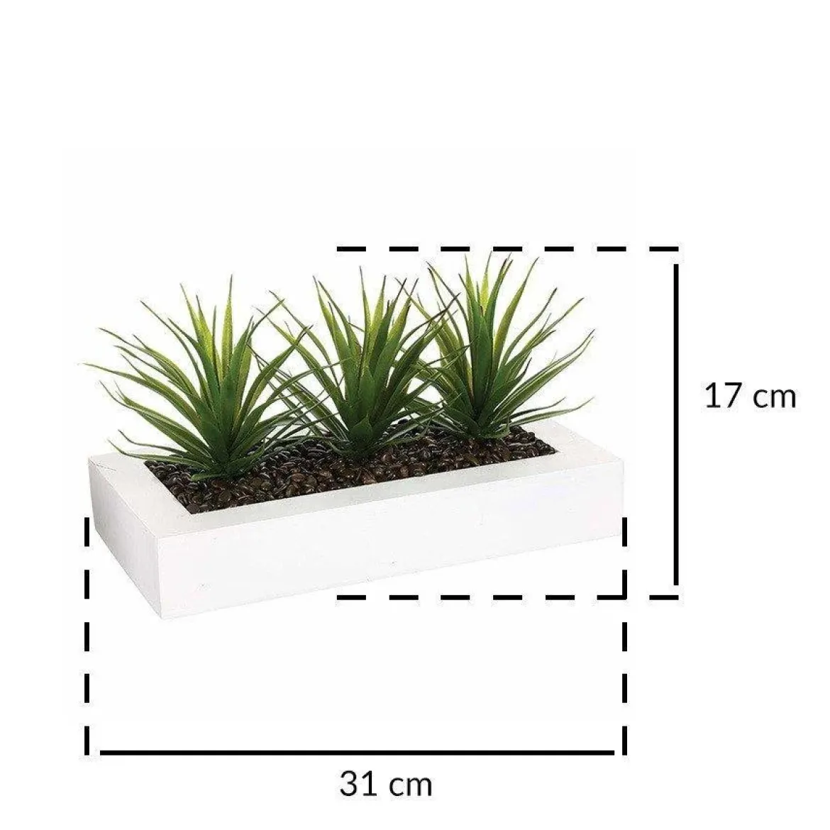Sztuczne kwiaty w doniczce, aloes