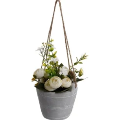 Sztuczne kwiaty w doniczce ROSES, 18 cm