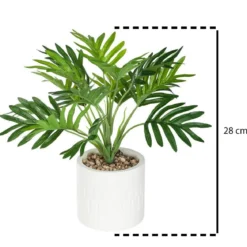 Sztuczny kwiat w donicy - palma ETNIK, 29 cm
