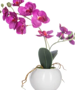 Sztuczny storczyk w donicy, 25 cm