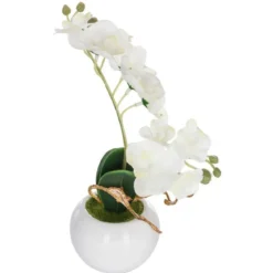 Sztuczny storczyk w donicy, 25 cm