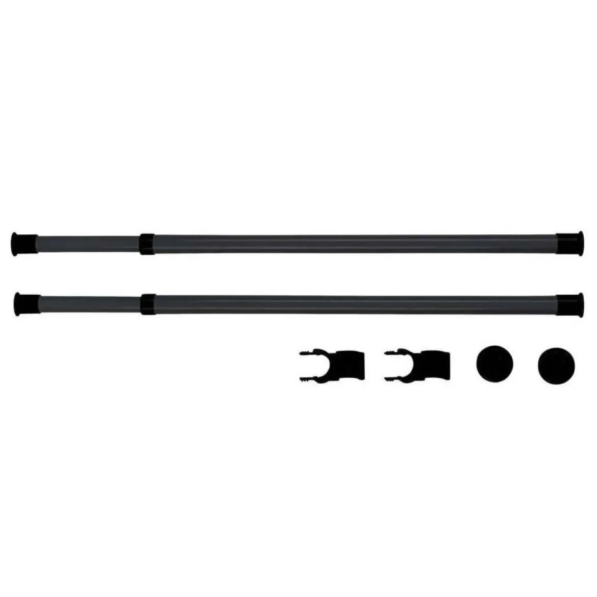 Szyna do garderoby, drążek do ubrań HERKULES 2 sztuki, 75-120cm, WENKO