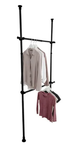 Szyna do garderoby, drążek do ubrań HERKULES 2 sztuki, 75-120cm, WENKO