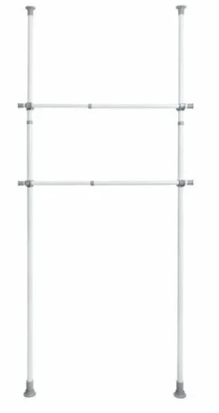 Szyna do garderoby, drążek do ubrań HERKULES 2 sztuki, 75-120cm, WENKO