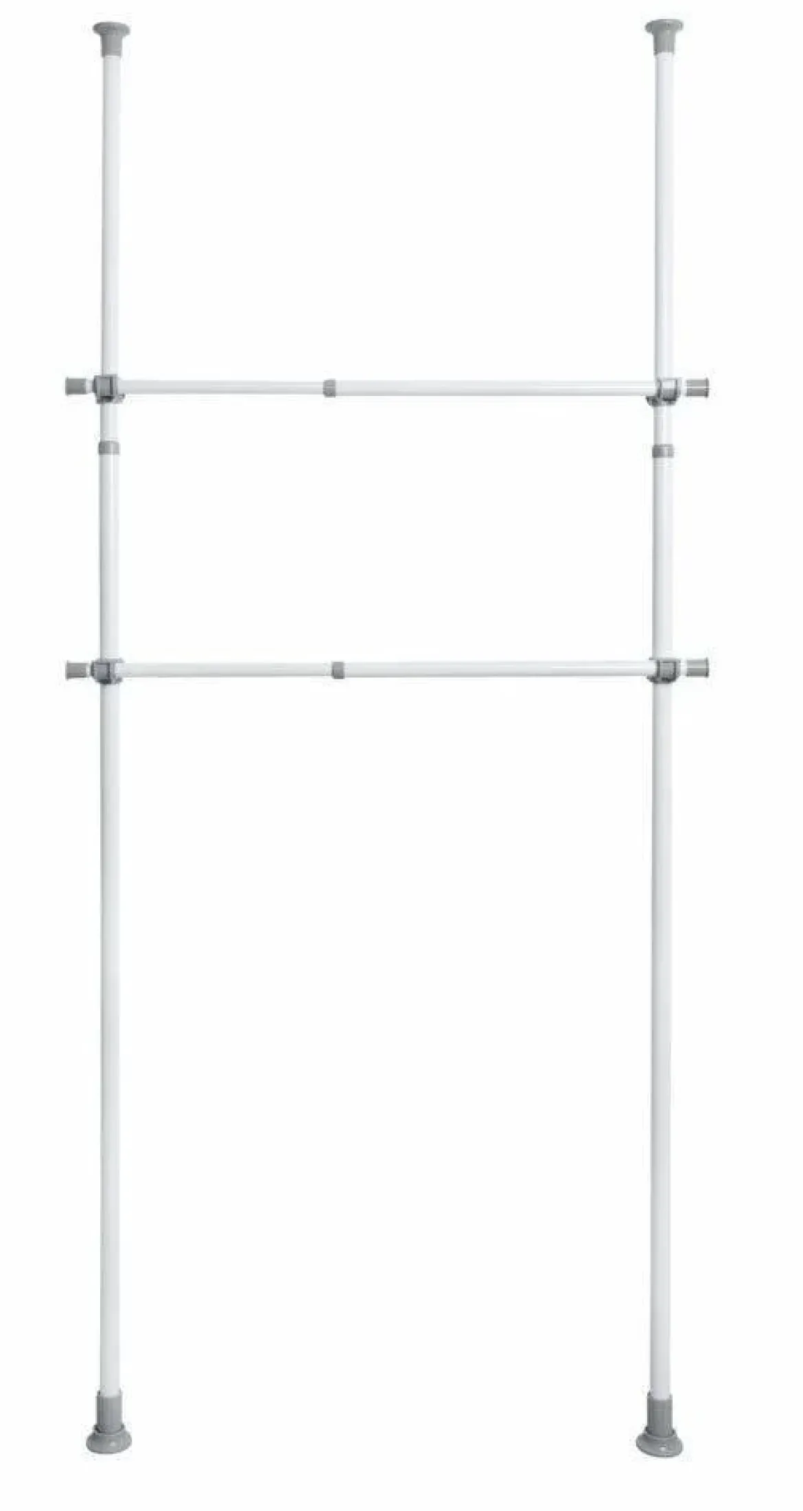 Szyna do garderoby, drążek do ubrań HERKULES 2 sztuki, 75-120cm, WENKO