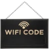 Tablica kredowa czarna WIFI CODE, 35 x 22 cm