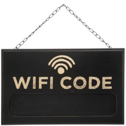Tablica kredowa czarna WIFI CODE, 35 x 22 cm