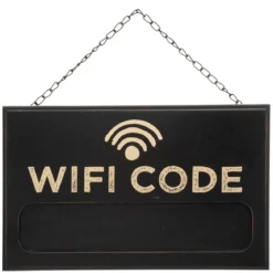 Tablica kredowa czarna WIFI CODE, 35 x 22 cm